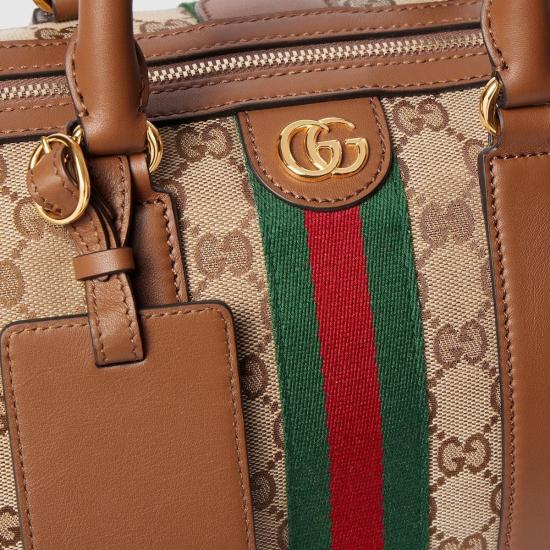 26SS 구찌 오피디아 미디움 보스턴 백 857595FAFUF9870 Beige - GUCCI