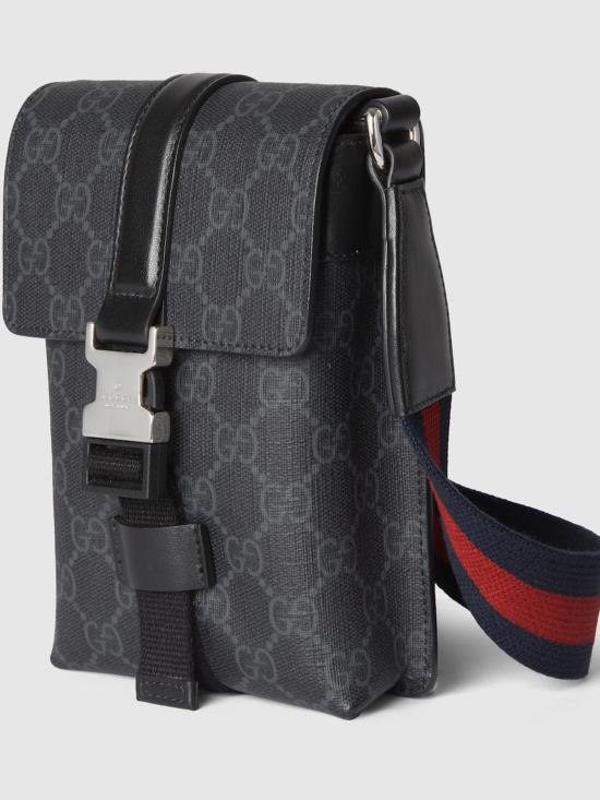 25SS 구찌 GG 슈프림 미니 숄더백 816954FAD8C1049 black - GUCCI