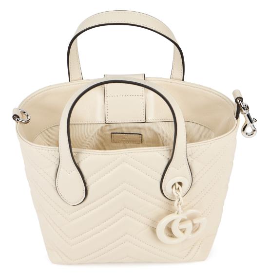 26SS 구찌 GG 마몽 스몰 토트백 855391AAFS19540 panna - GUCCI