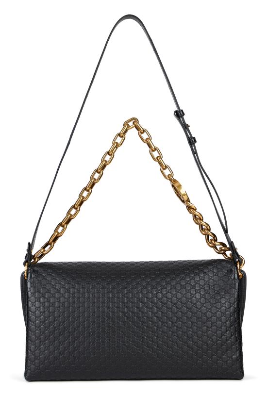 26SS 구찌 체인 라지 숄더백 857362AAF1I1000 black - GUCCI