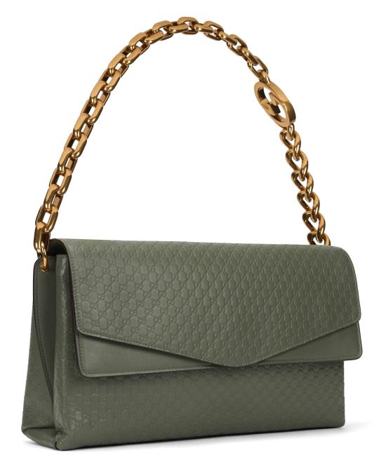 26SS 구찌 체인 라지 숄더백 857362AAF1I3403 khaki - GUCCI