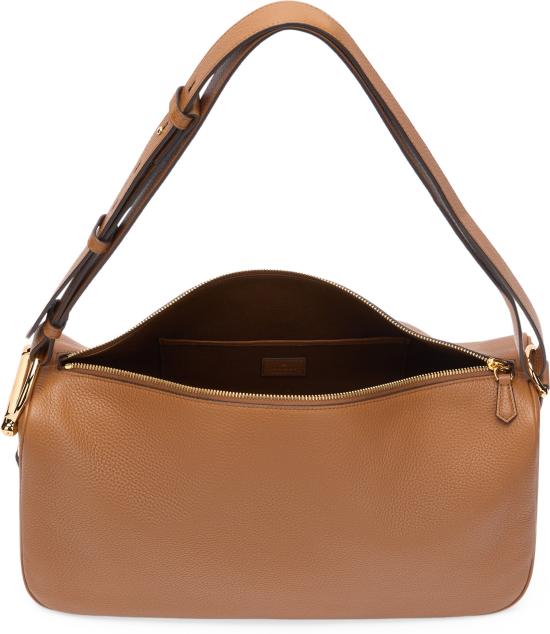 26SS 구찌 하프 홀스빗 라지 숄더백 862530AAFDM2718 Saddle Brown - GUCCI