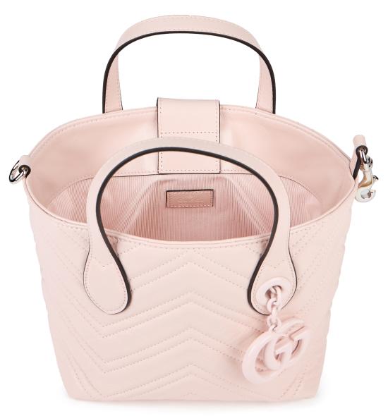 26SS 구찌 GG 마몽 스몰 토트백 855391AAFS15734 Pale pink - GUCCI