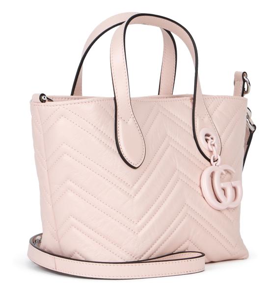 26SS 구찌 GG 마몽 스몰 토트백 855391AAFS15734 Pale pink - GUCCI
