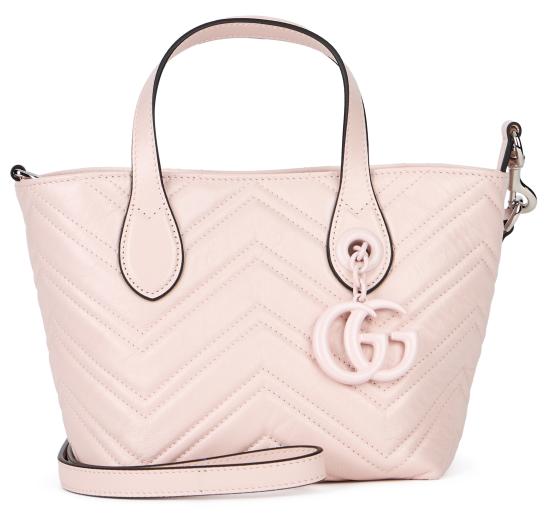 26SS 구찌 GG 마몽 스몰 토트백 855391AAFS15734 Pale pink - GUCCI
