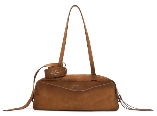 26SS 발렌시아가 캐리 볼링백 스몰 8329202AB9G2533 brown - BALENCIAGA