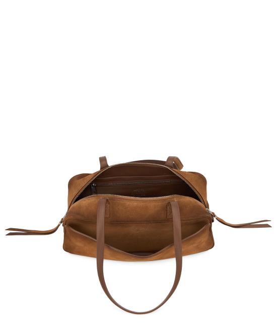 26SS 발렌시아가 캐리 볼링백 스몰 8329202AB9G2533 brown - BALENCIAGA