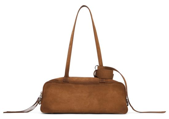 26SS 발렌시아가 캐리 볼링백 스몰 8329202AB9G2533 brown - BALENCIAGA