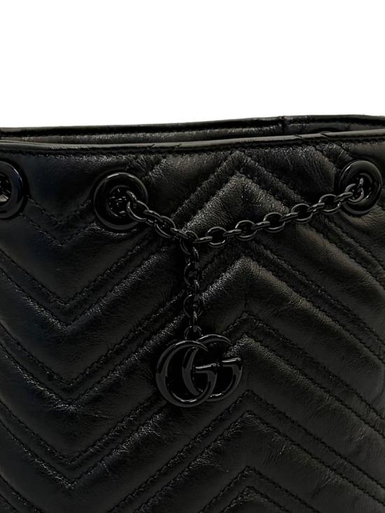 26SS 구찌 GG 마몽 나노 버킷백 856404AAFS11000 black - GUCCI