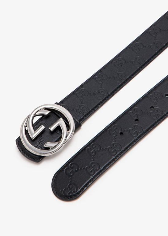 26SS 구찌 가죽 벨트 849862AAFDV1000 black - GUCCI