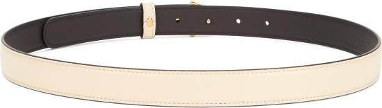 26SS 구찌 홀스빗 레더 벨트 836993AAEC29540 panna - GUCCI