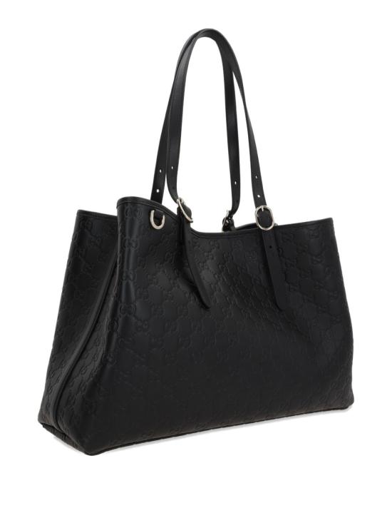 25FW 구찌 GG 엠블럼 라지 토트백 815213AAFDV1000 black - GUCCI