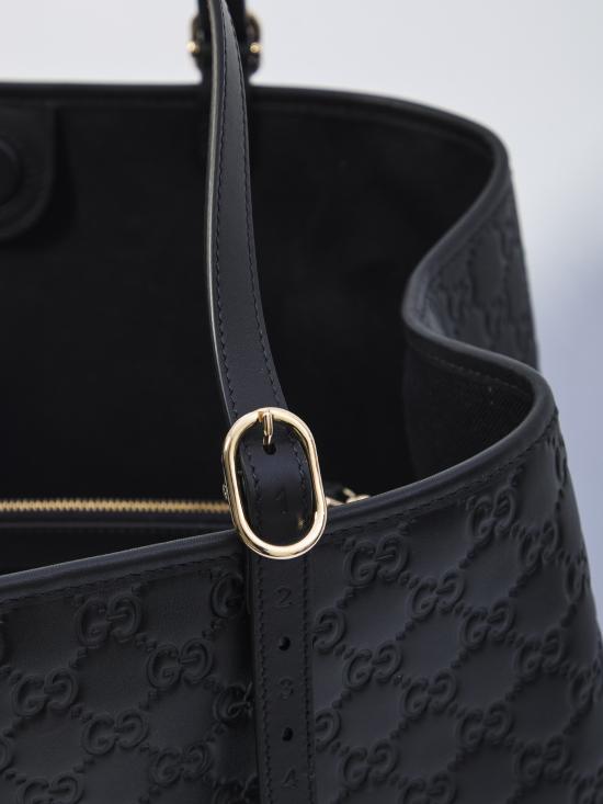 25FW 구찌 GG 엠블럼 라지 토트백 815213AAFDV1000 black - GUCCI