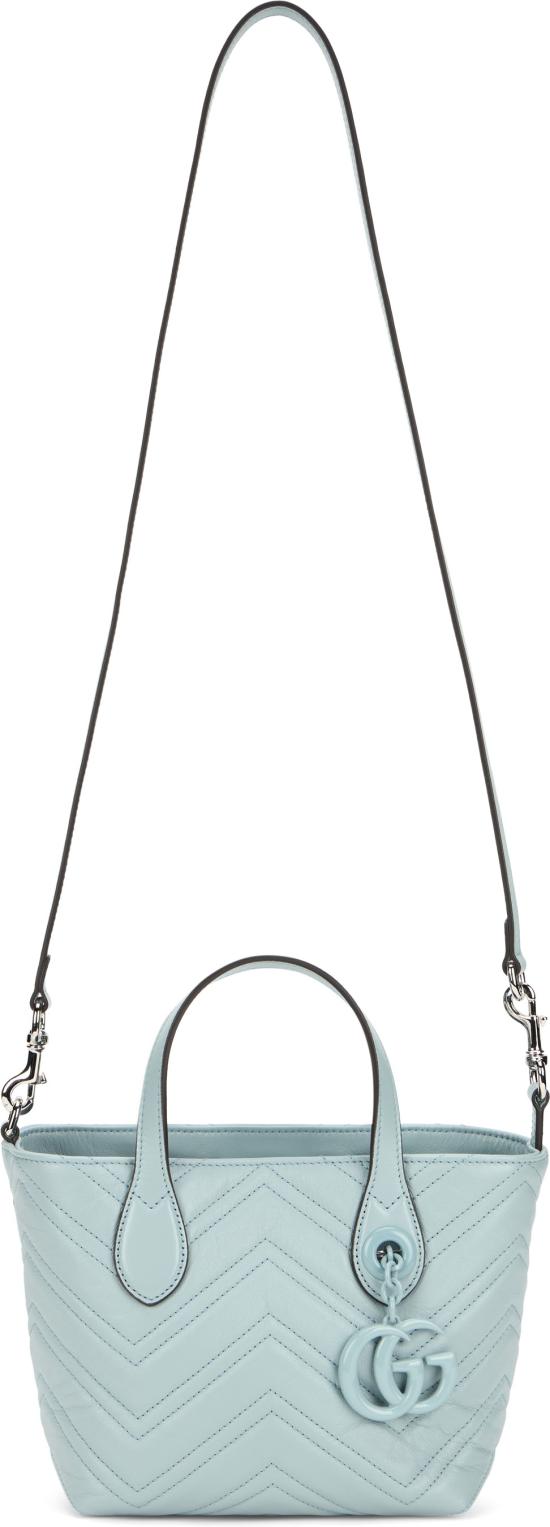 26SS 구찌 GG 마몽 스몰 토트백 855391AAFS14949 Light Blue - GUCCI