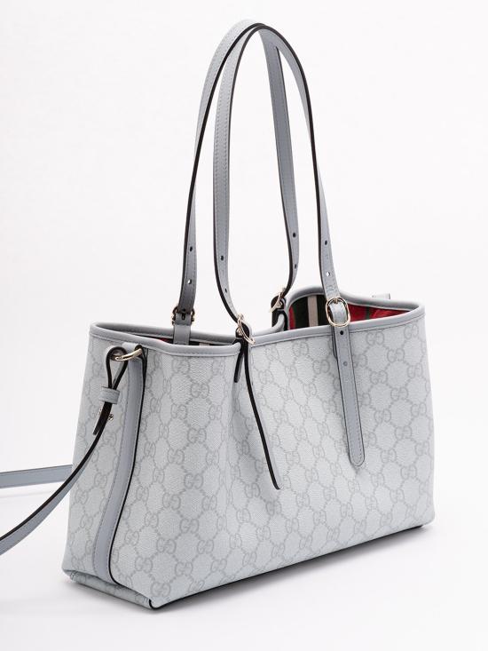 26SS 구찌 GG 엠블럼 미디엄 토트백 815214FAD6L4943 Light Blue - GUCCI