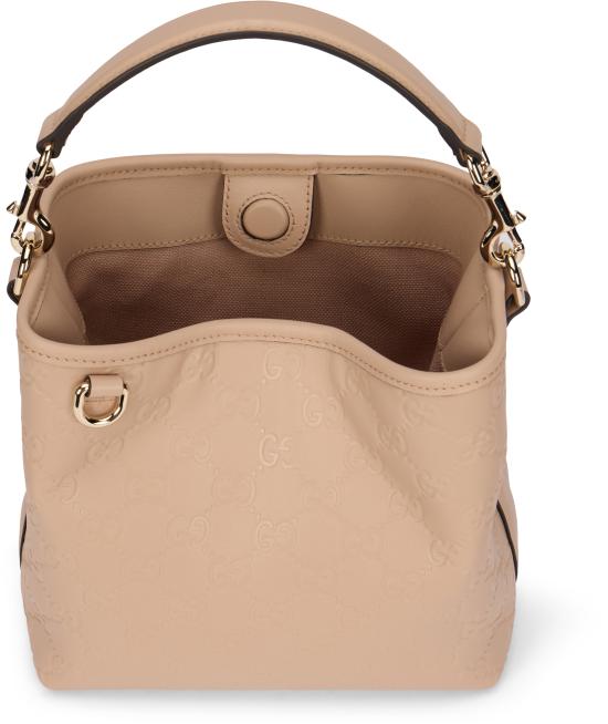 26SS 구찌 GG 엠블럼 스몰 버킷백 815118AAFDV5753 brown - GUCCI