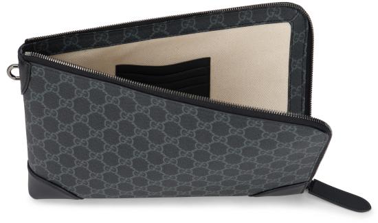 26SS 구찌 GG 엠블럼 스몰 비즈니스 케이스 821156FAD6M1000 black - GUCCI