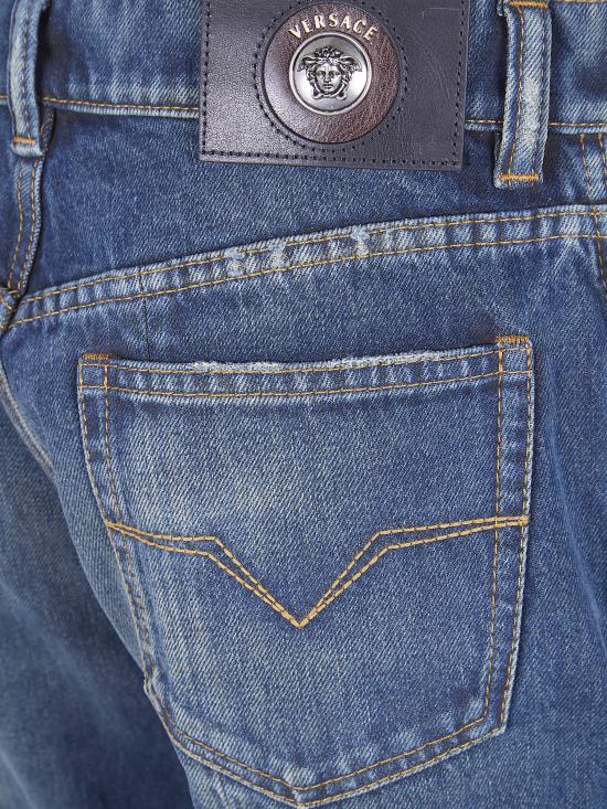 26SS 베르사체 스트레이트 팬츠 10245291A17707 1DA60 BLUE - VERSACE
