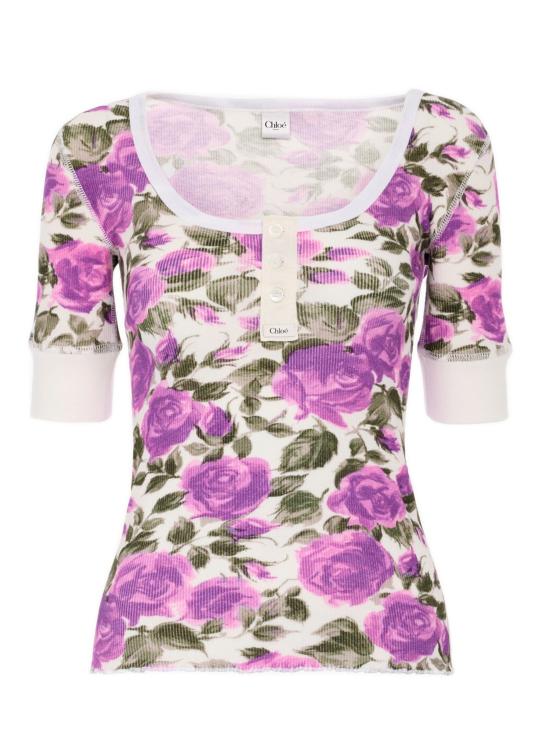 26SS 끌로에 반팔 티셔츠 CH26UJH56909 91O WHITE