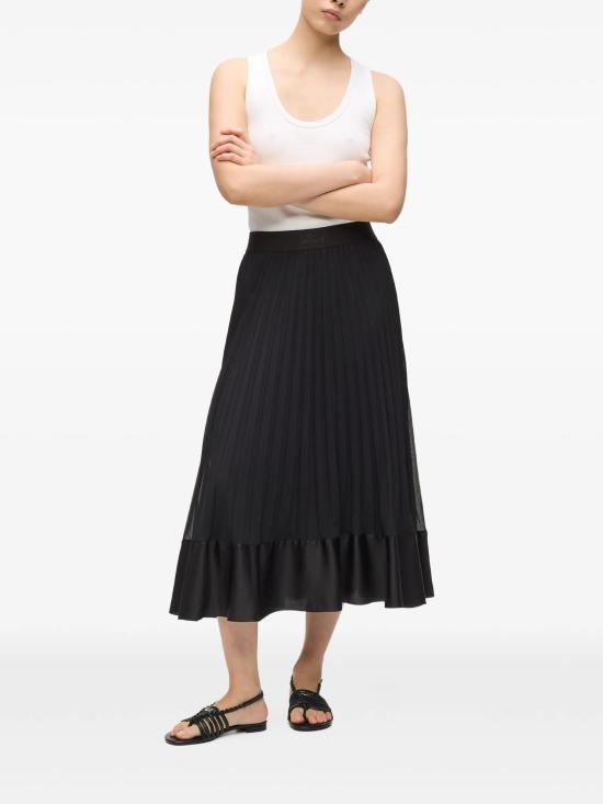 26SS 칼라거펠트 롱 스커트 B2W12003999 BLACK - KARL LAGERFELD