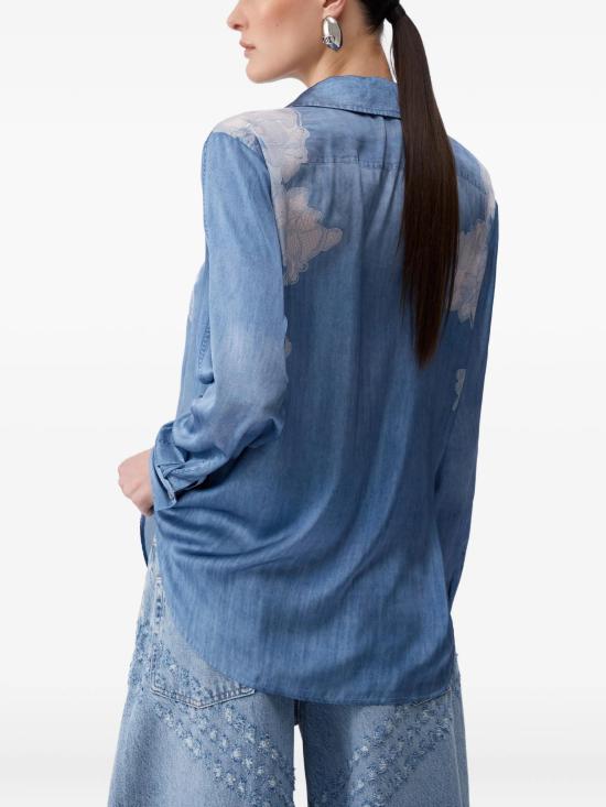 26SS 리우조 데님 셔츠 UA6343T595879044 DEBLULACDI - LIU JO