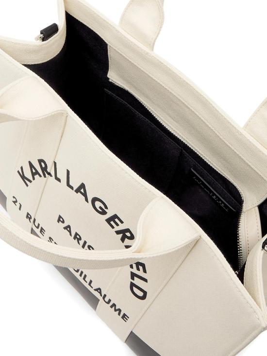 26SS 칼라거펠트 토트백 A3W50025101 WHITEBLACK - KARL LAGERFELD
