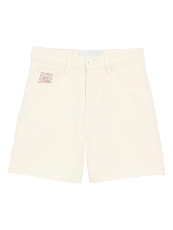 26SS 아미 코튼 쇼츠 아미 파리 헤리티지 라벨 FSO839DE0126136 BLANCCREME