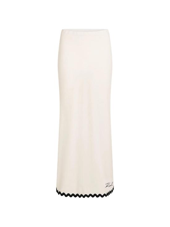 26SS 칼라거펠트 롱 스커트 B1W46023B09 CANNOCREAM