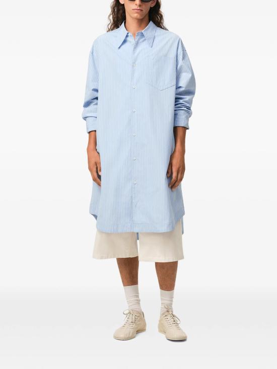 26SS 아미 미디 원피스 UDR663CO02194844 BLEUCBLANC - AMI