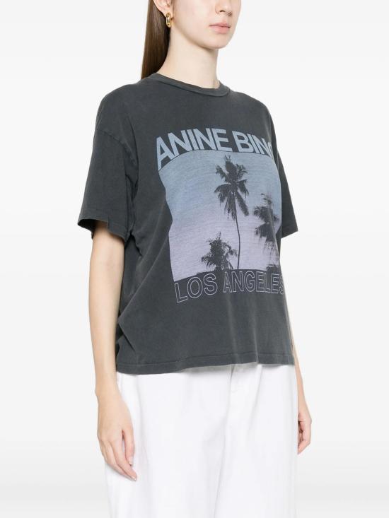 26SS 애니빙 반팔 티셔츠 A0812162WBL1 WASHEDGREY - ANINE BING