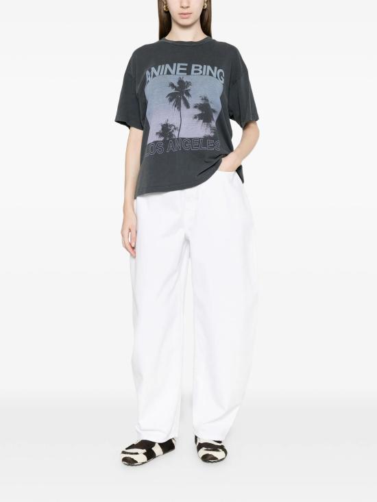 26SS 애니빙 반팔 티셔츠 A0812162WBL1 WASHEDGREY - ANINE BING