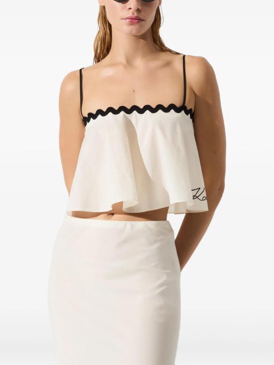 26SS 칼라거펠트 민소매 티셔츠 B1W46022B09 CANNOCREAM - KARL LAGERFELD