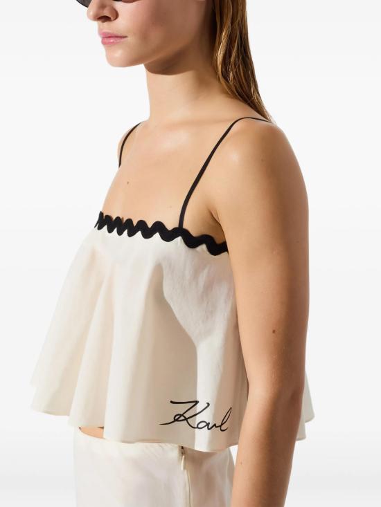 26SS 칼라거펠트 민소매 티셔츠 B1W46022B09 CANNOCREAM - KARL LAGERFELD