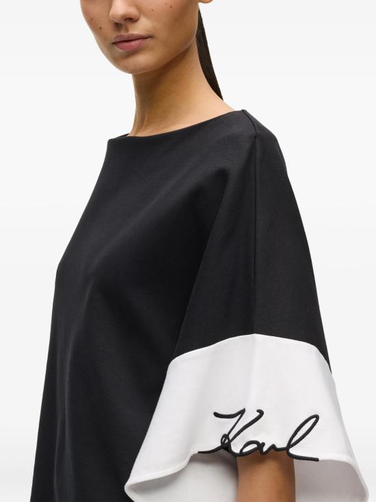 26SS 칼라거펠트 반팔 티셔츠 B2W17005101 WHITEBLACK - KARL LAGERFELD