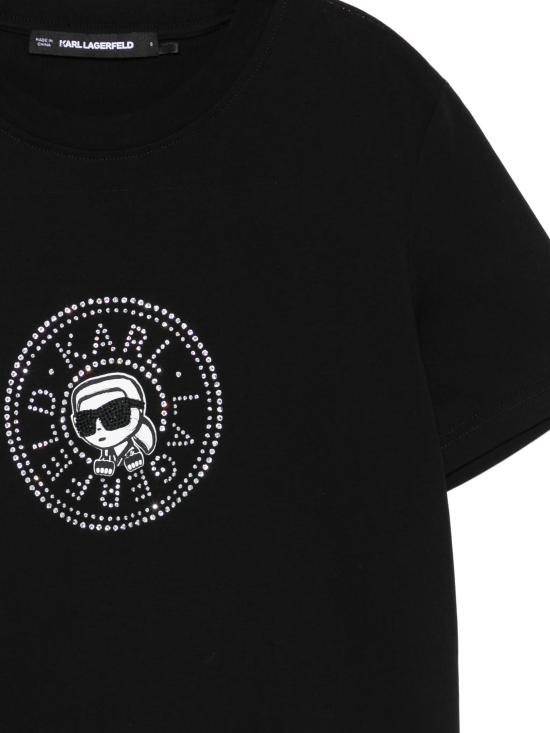 26SS 칼라거펠트 반팔 티셔츠 B2W17025999 BLACK - KARL LAGERFELD