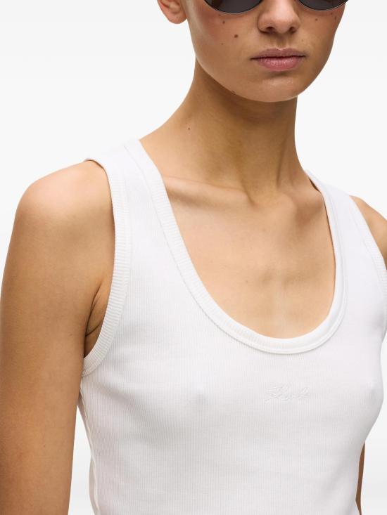 26SS 칼라거펠트 민소매 티셔츠 B2W17092100 WHITE - KARL LAGERFELD