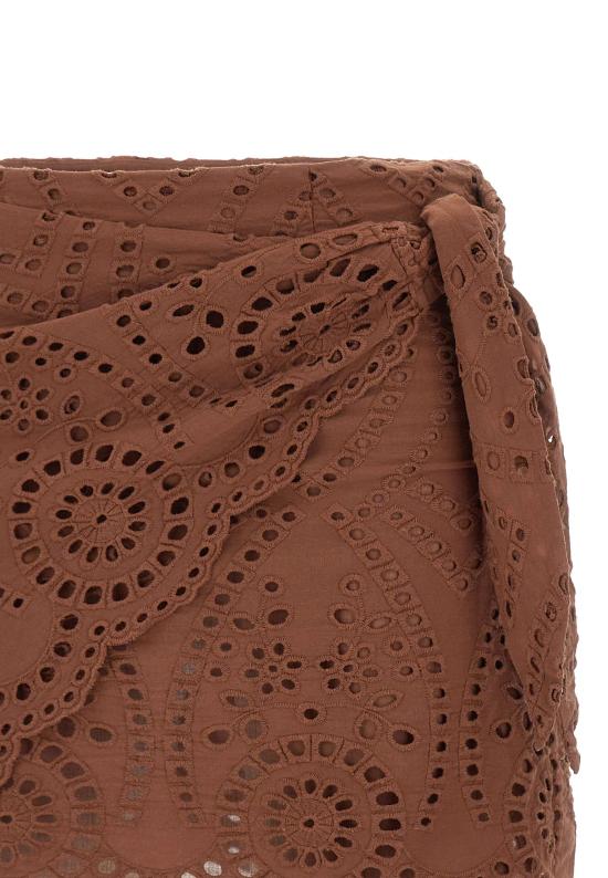 26SS 세인트바쓰 미디 스커트 NYR0001 01005L BROWN - MC2 SAINT BARTH