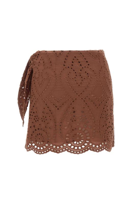 26SS 세인트바쓰 미디 스커트 NYR0001 01005L BROWN - MC2 SAINT BARTH