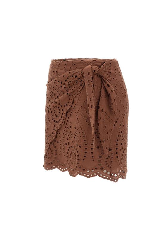 26SS 세인트바쓰 미디 스커트 NYR0001 01005L BROWN - MC2 SAINT BARTH