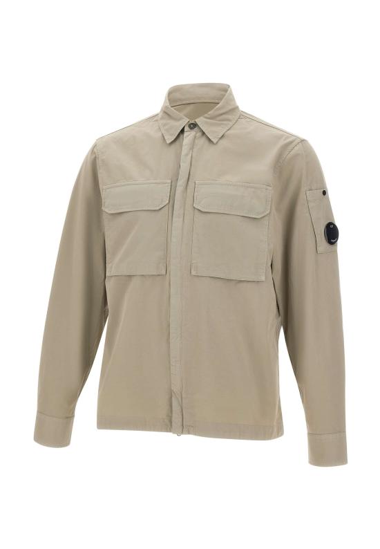 26SS 씨피 컴퍼니 오가닉 개버딘 지퍼 렌즈 오버셔츠 20CMOS156A 110143G904