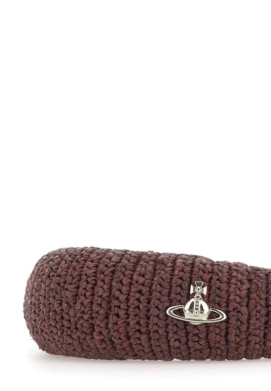 26SS 비비안웨스트우드 헤어 액세서리 8102002U K005ND411 Brown - VIVIENNE WESTWOOD