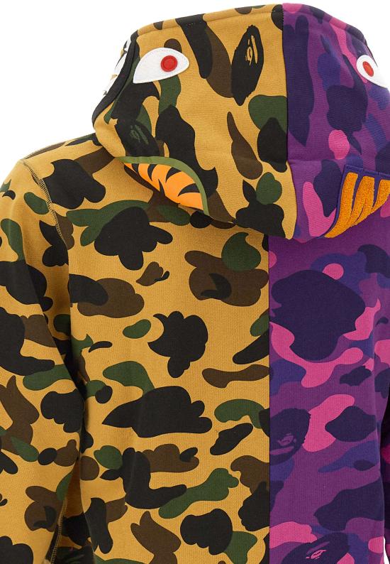 26SS 베이프 후드 티셔츠 001ZPM301005M PURPLE MULTICOLOR - BAPE