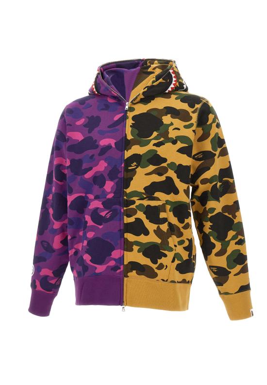 26SS 베이프 후드 티셔츠 001ZPM301005M PURPLE MULTICOLOR