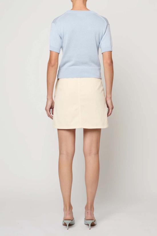  아뜰리에 델핀 블라우스 아틀리에 델핀 마리 탑 파스텔 블루 - ATELIER DELPHINE