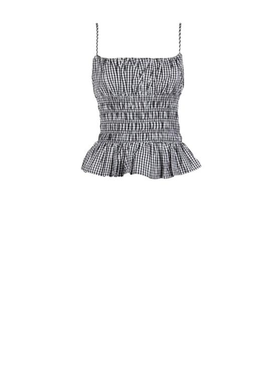 26SS 마이클 코어스 긴팔 티셔츠 MS640ZXKQP048 BLACK WHITE Black