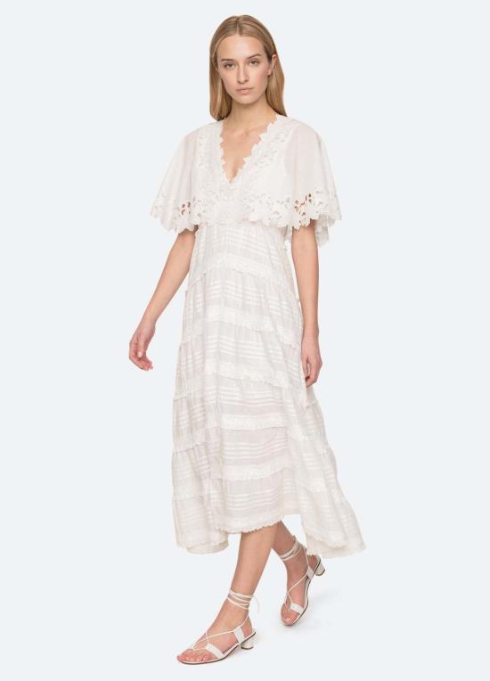  씨뉴욕 롱 원피스 씨 니 엘레아노라 드레스 화이트