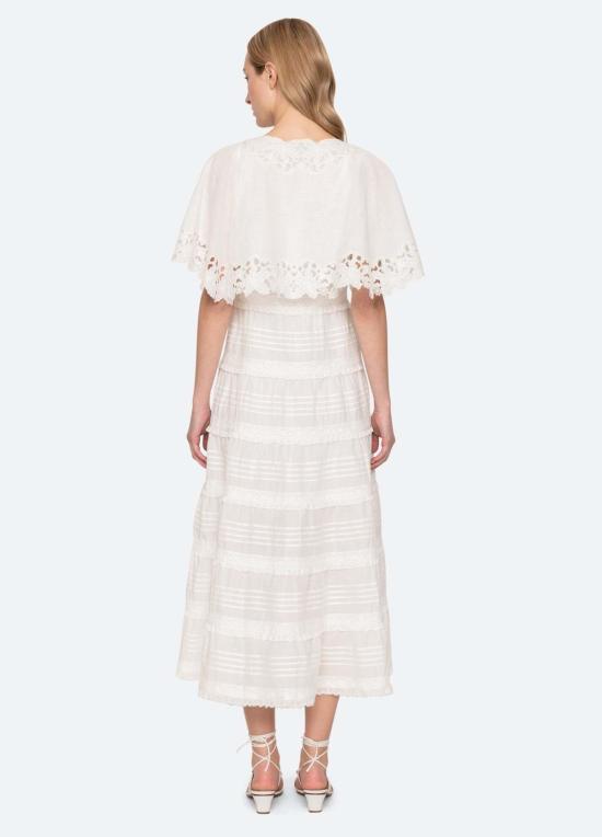  씨뉴욕 롱 원피스 씨 니 엘레아노라 드레스 화이트 - SEA NY