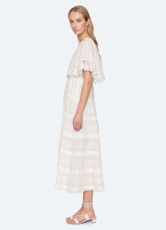  씨뉴욕 롱 원피스 씨 니 엘레아노라 드레스 화이트 - SEA NY