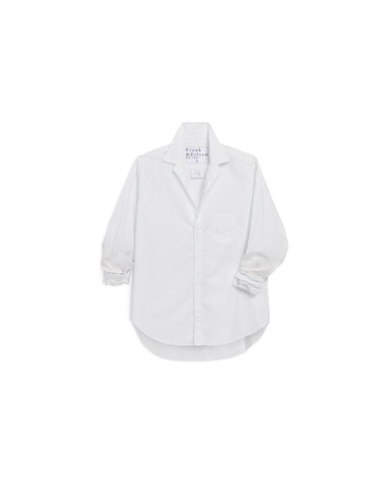  프랭크 앤 에일린 셔츠 프랭크 & 아일린 아일린 릴렉스 버튼업 셔츠 블루 도트