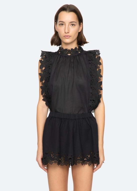  씨뉴욕 블라우스 바다 니 엘레아노라 탑 - SEA NY